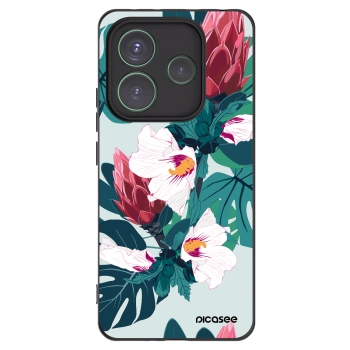 Picasee fekete szilikon tok az alábbi mobiltelefonokra Xiaomi Redmi Note 14 5G - Rhododendron