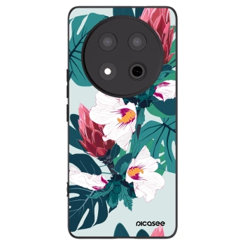 Picasee fekete szilikon tok az alábbi mobiltelefonokra Honor Magic7 Lite 5G - Rhododendron