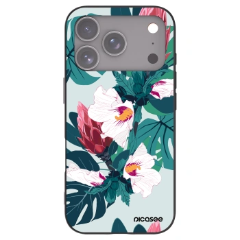Picasee fekete szilikon tok az alábbi mobiltelefonokra Apple iPhone 17 Pro - Rhododendron