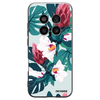 Picasee fekete szilikon tok az alábbi mobiltelefonokra Honor Magic8 Pro 5G - Rhododendron