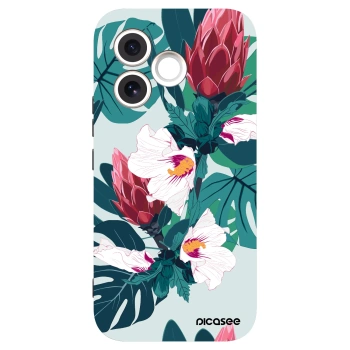 Picasee fekete szilikon tok az alábbi mobiltelefonokra Honor 600 Lite - Rhododendron
