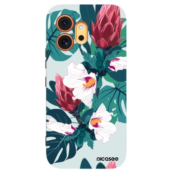Picasee fekete szilikon tok az alábbi mobiltelefonokra Honor 600 - Rhododendron