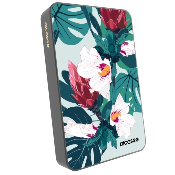 Picasee Powerbank MagSafe 10 000 mAh Szürke - Rhododendron