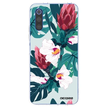 Picasee átlátszó szilikon tok az alábbi mobiltelefonokra Xiaomi Mi 9 SE - Rhododendron