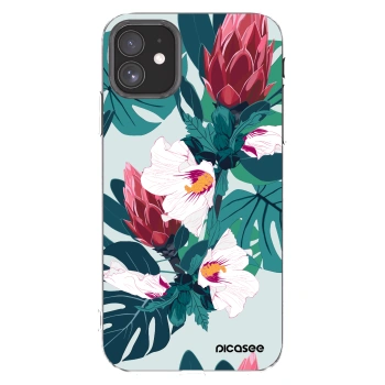 Picasee átlátszó szilikon tok az alábbi mobiltelefonokra Apple iPhone 11 - Rhododendron