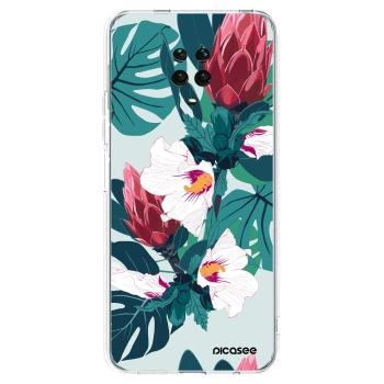 Picasee átlátszó szilikon tok az alábbi mobiltelefonokra Xiaomi Redmi Note 9S - Rhododendron