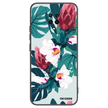 Picasee fekete szilikon tok az alábbi mobiltelefonokra Xiaomi Redmi Note 9S - Rhododendron