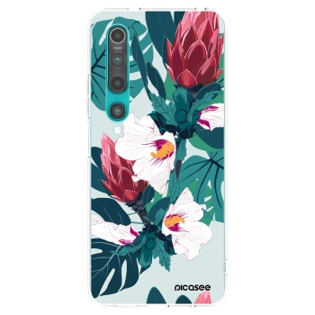 Picasee átlátszó szilikon tok az alábbi mobiltelefonokra Xiaomi Mi 10 - Rhododendron