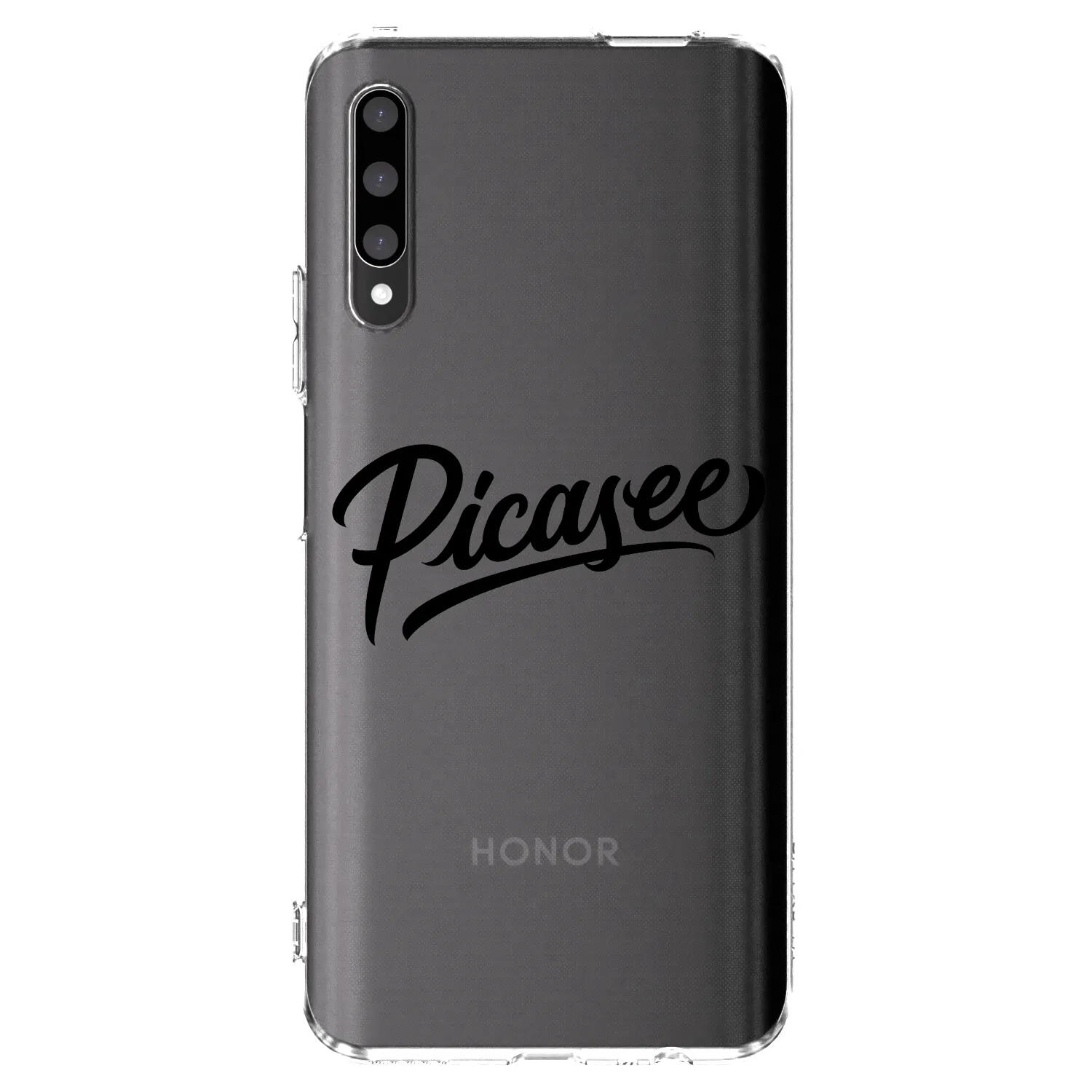 Picasee átlátszó szilikon tok az alábbi mobiltelefonokra Honor 9X Pro - Picasee - old logo - black