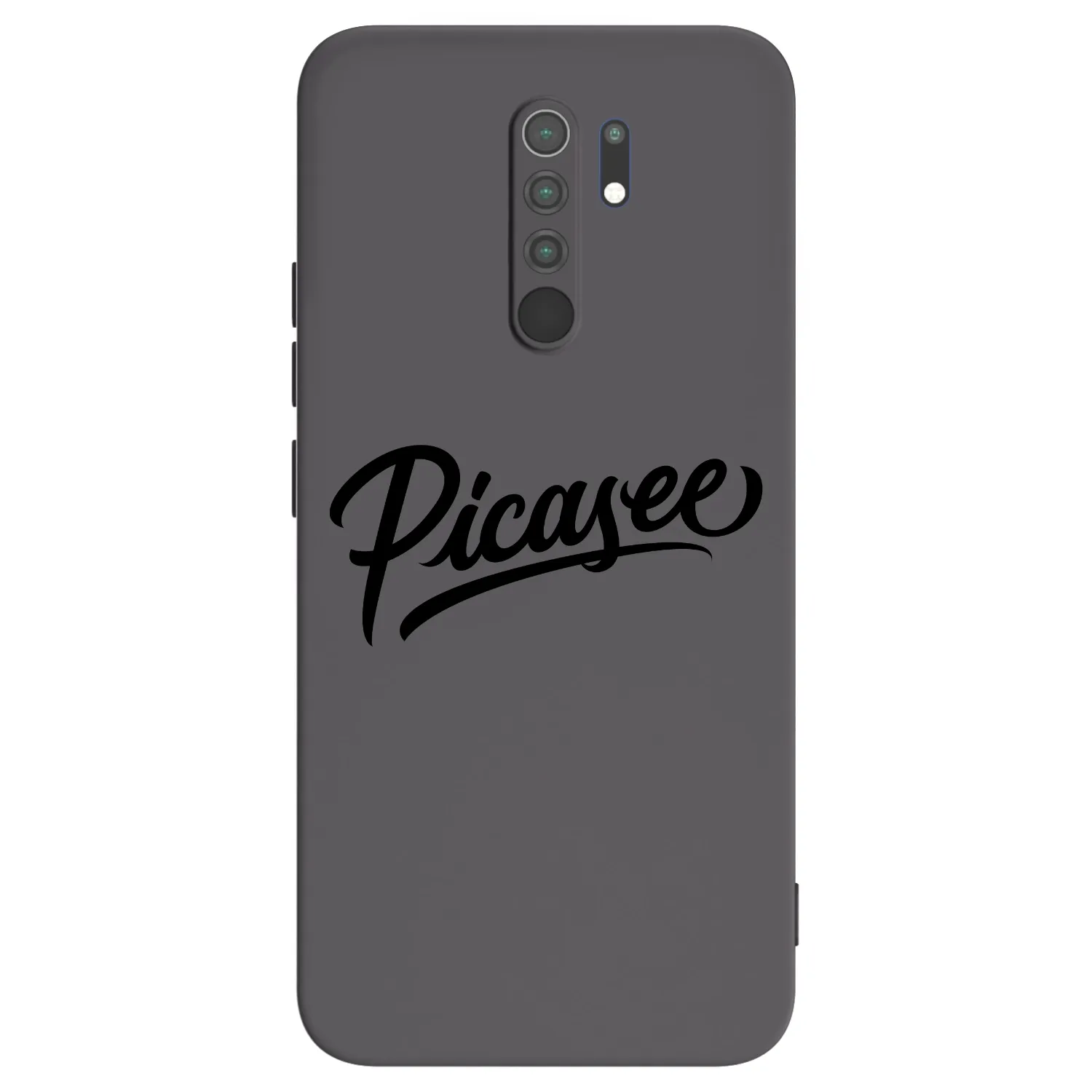 Picasee fekete szilikon tok az alábbi mobiltelefonokra Xiaomi Redmi 9 - Picasee - old logo - black