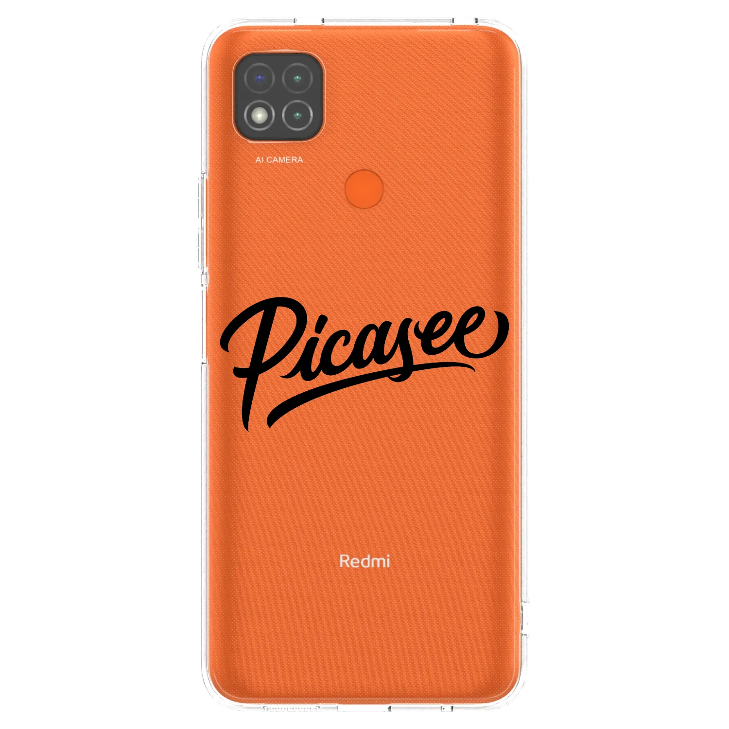 Picasee átlátszó szilikon tok az alábbi mobiltelefonokra Xiaomi Redmi 9C - Picasee - old logo - black