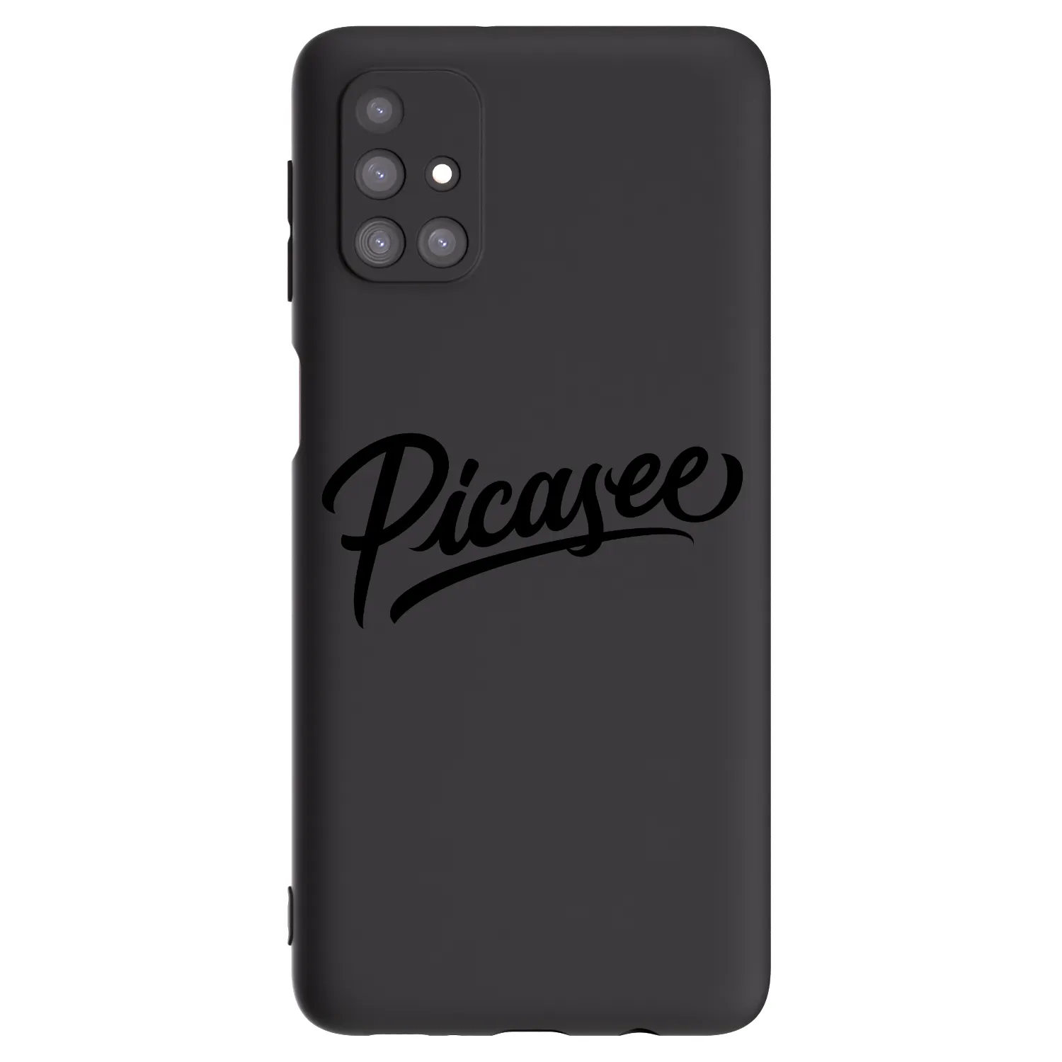 Picasee fekete szilikon tok az alábbi mobiltelefonokra Samsung Galaxy M31s - Picasee - old logo - black
