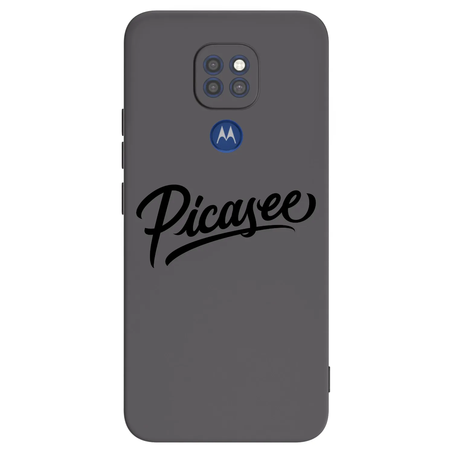 Picasee fekete szilikon tok az alábbi mobiltelefonokra Motorola Moto G9 Play - Picasee - old logo - black