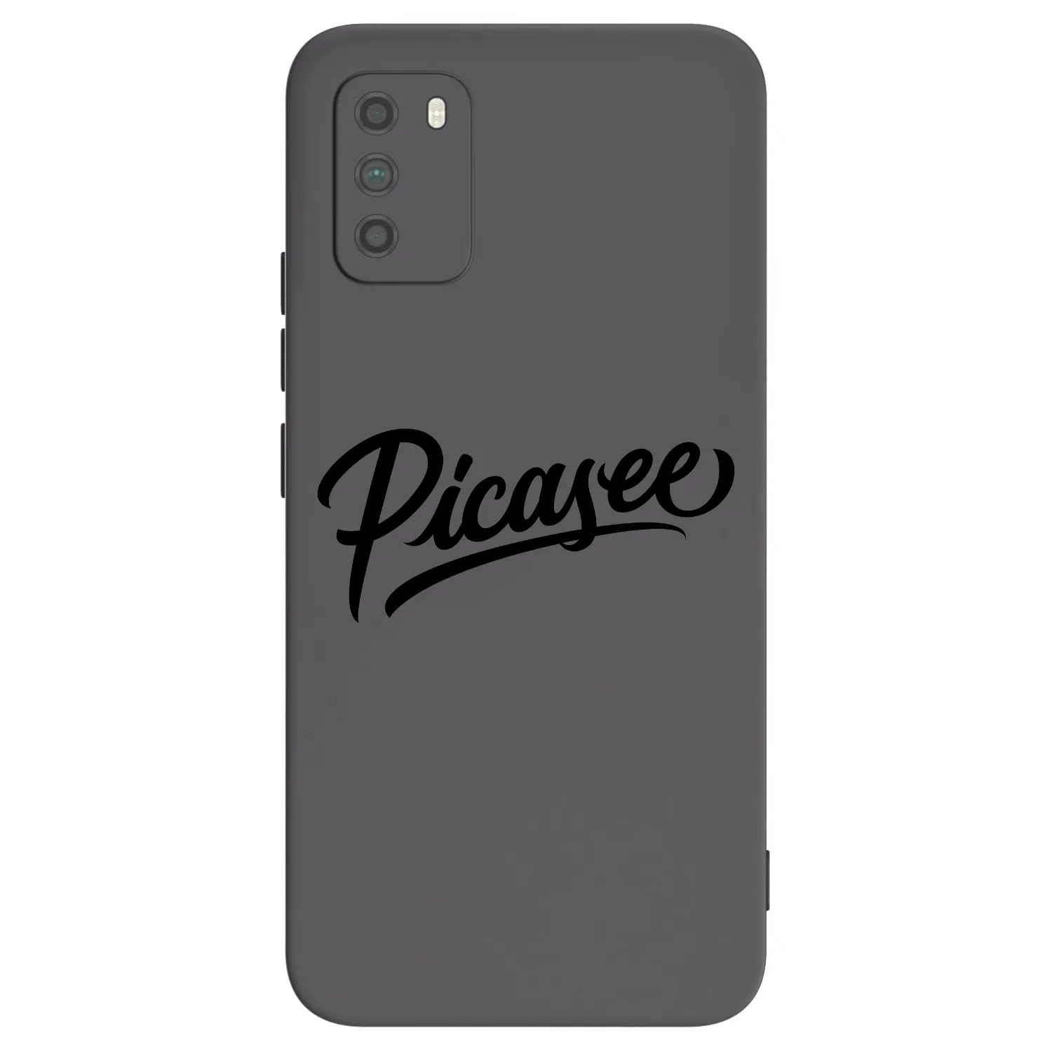 Picasee fekete szilikon tok az alábbi mobiltelefonokra Xiaomi Poco M3 - Picasee - old logo - black