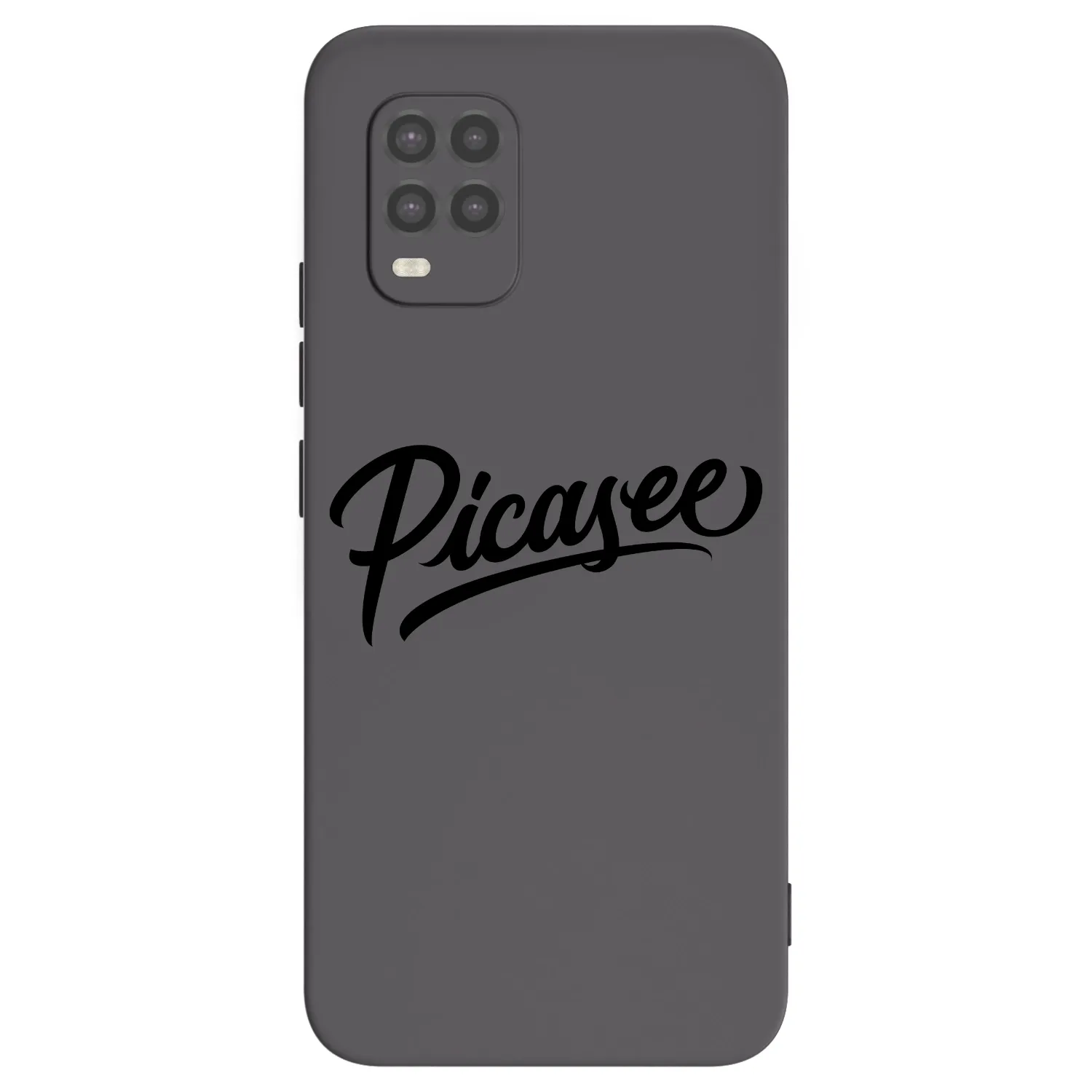 Picasee fekete szilikon tok az alábbi mobiltelefonokra Xiaomi Mi 10 Lite - Picasee - old logo - black