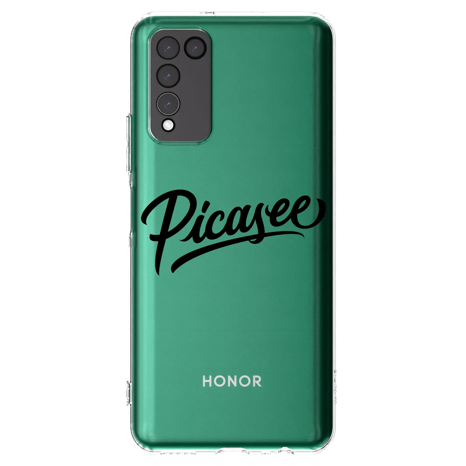 Picasee átlátszó szilikon tok az alábbi mobiltelefonokra Honor 10X Lite - Picasee - old logo - black