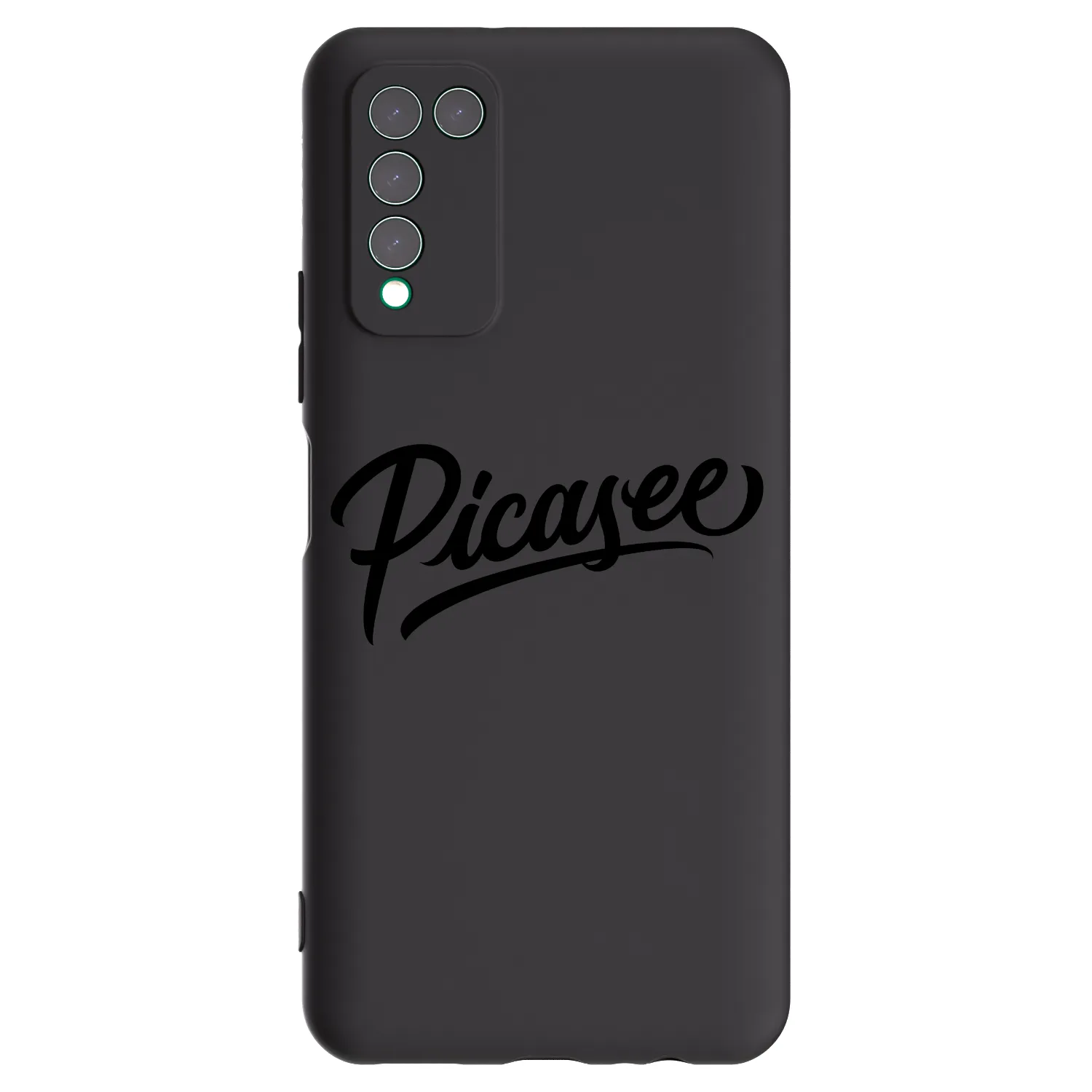 Picasee fekete szilikon tok az alábbi mobiltelefonokra Honor 10X Lite - Picasee - old logo - black