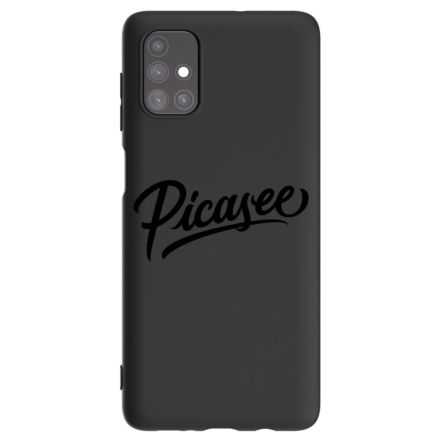Picasee fekete szilikon tok az alábbi mobiltelefonokra Samsung Galaxy M51 M515F - Picasee - old logo - black