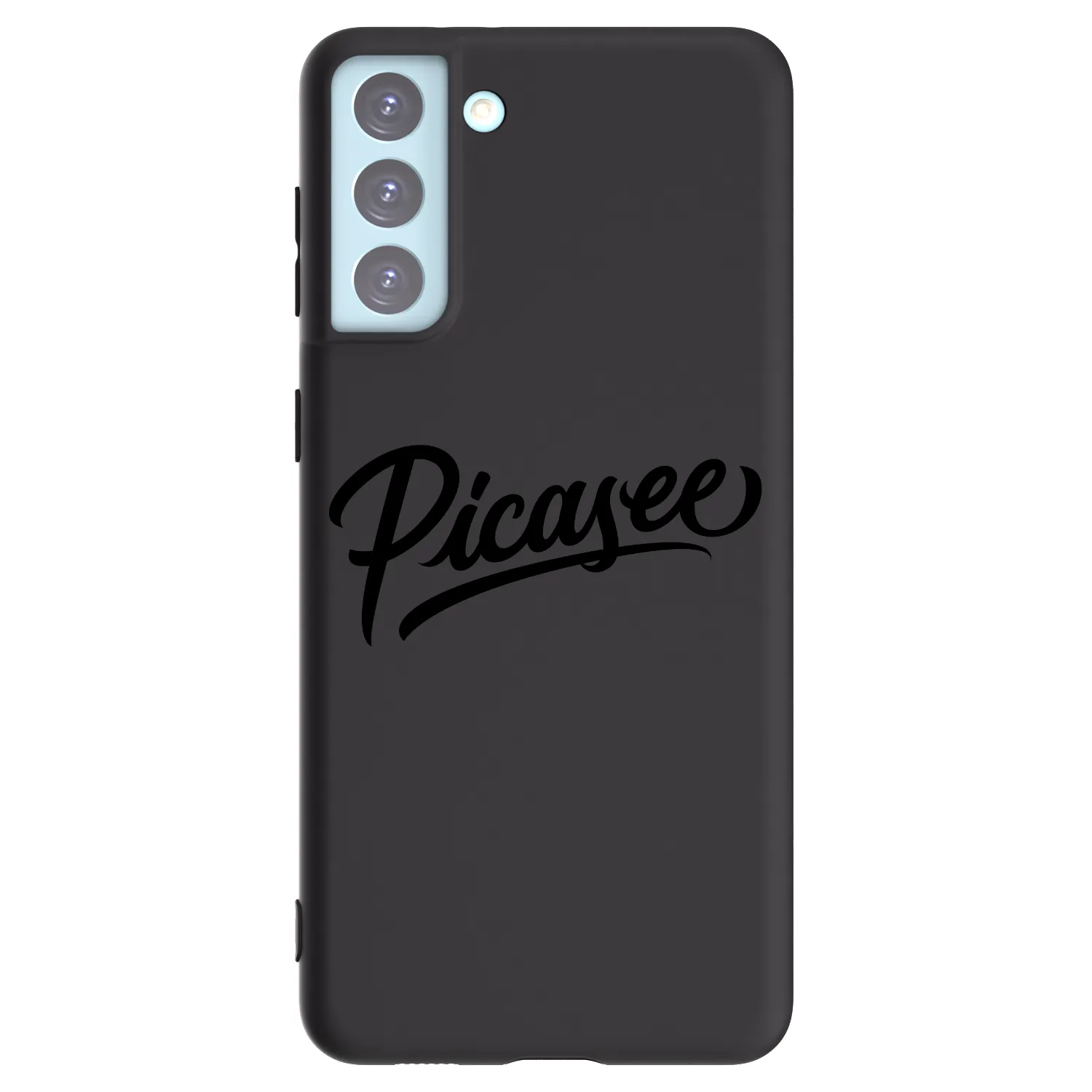 Picasee fekete szilikon tok az alábbi mobiltelefonokra Samsung Galaxy S21+ 5G G996F - Picasee - old logo - black