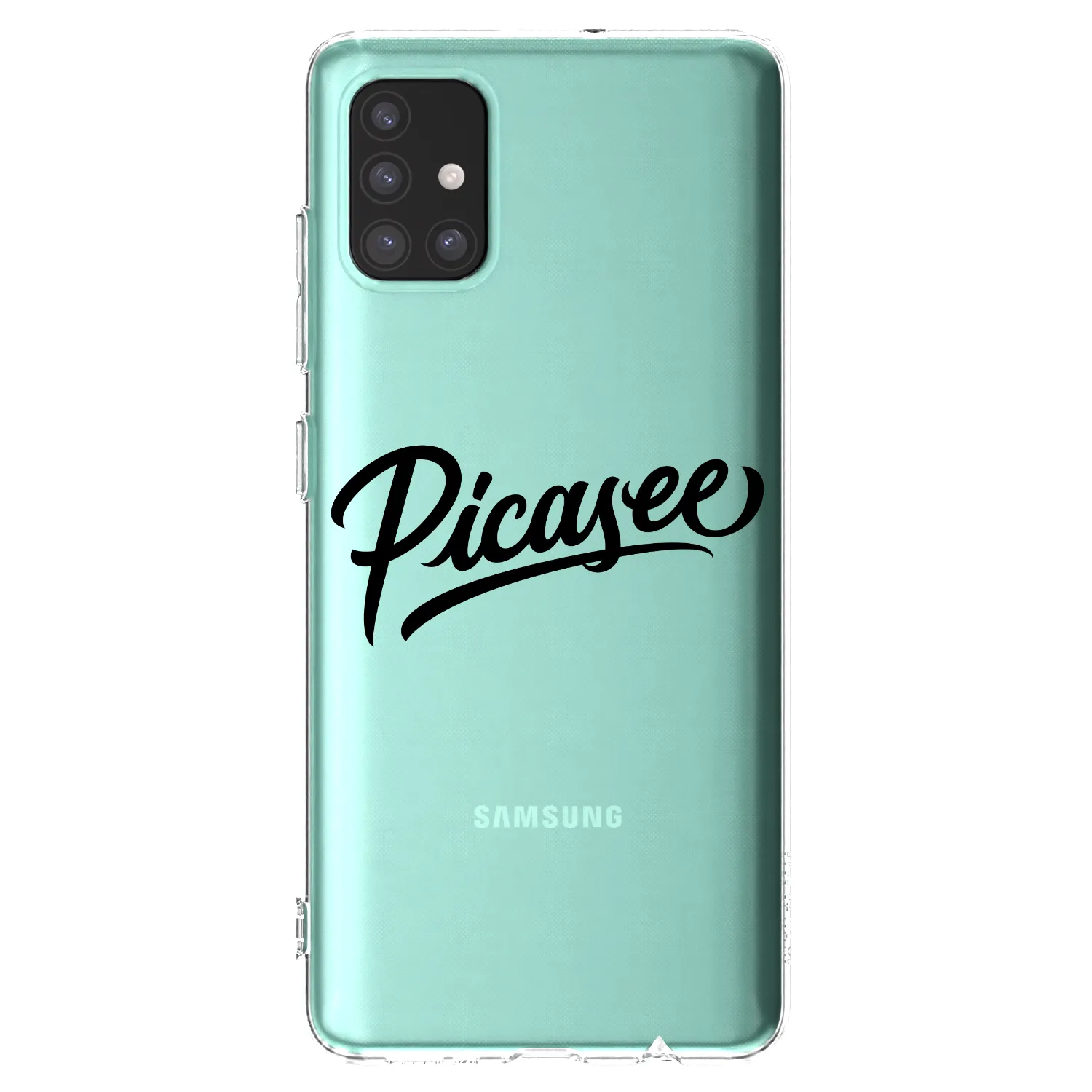 Picasee átlátszó szilikon tok az alábbi mobiltelefonokra Samsung Galaxy M31s - Picasee - old logo - black