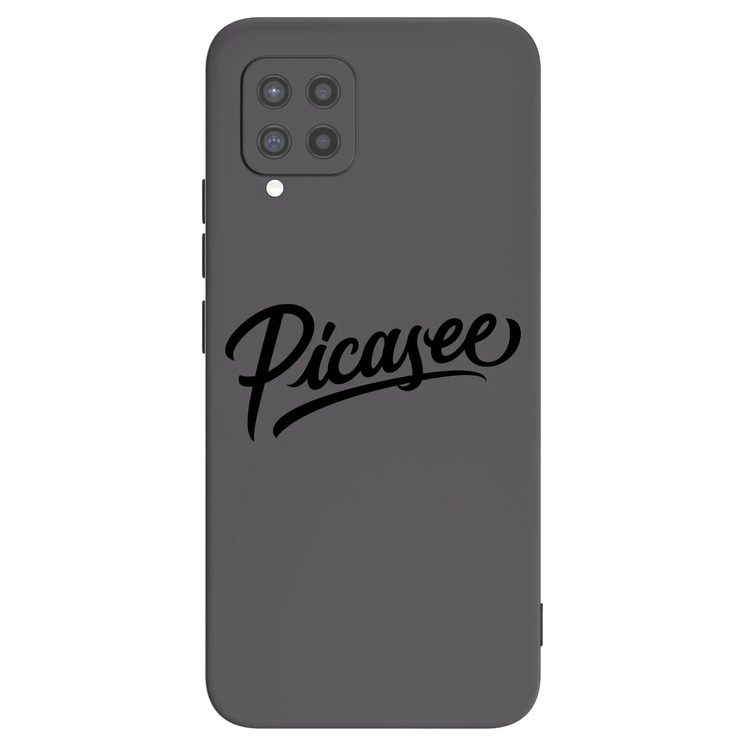 Picasee fekete szilikon tok az alábbi mobiltelefonokra Samsung Galaxy A42 A426B - Picasee - old logo - black