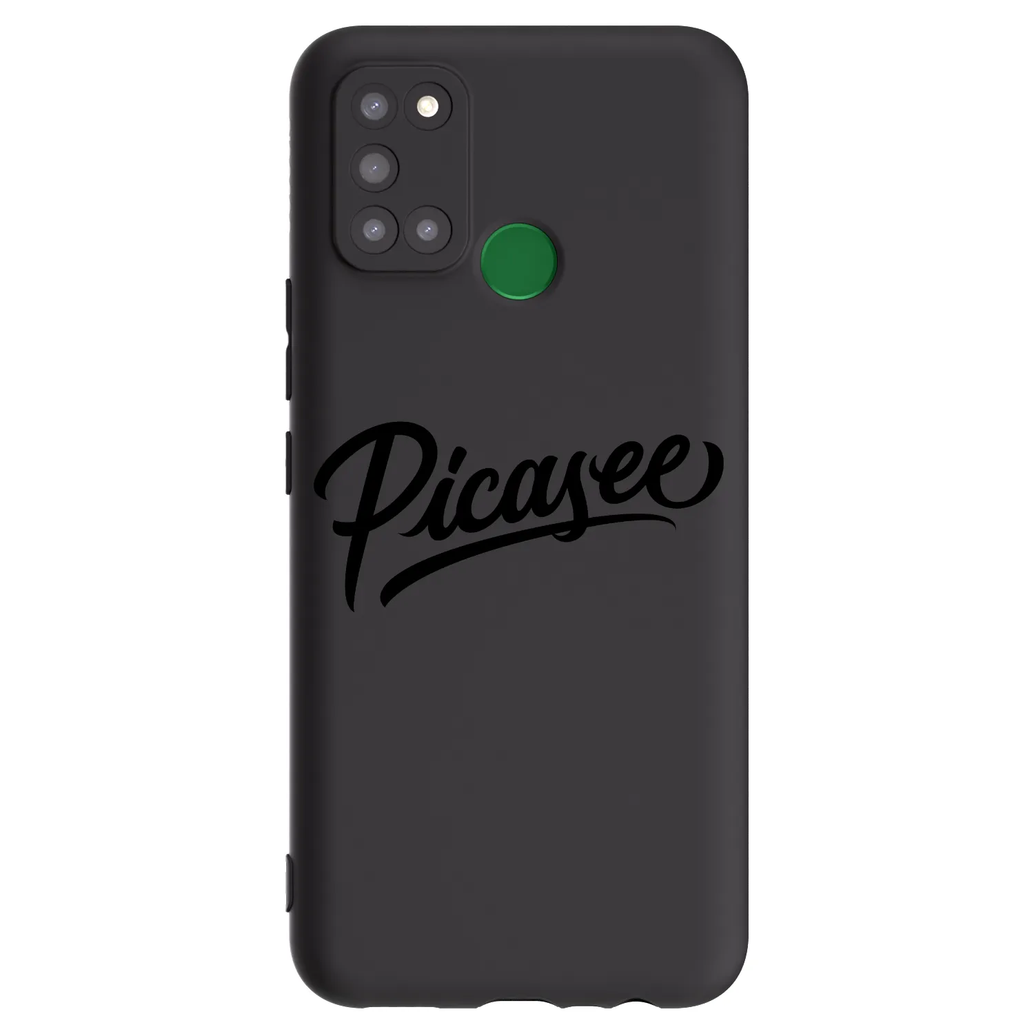 Picasee fekete szilikon tok az alábbi mobiltelefonokra Realme 7i - Picasee - old logo - black