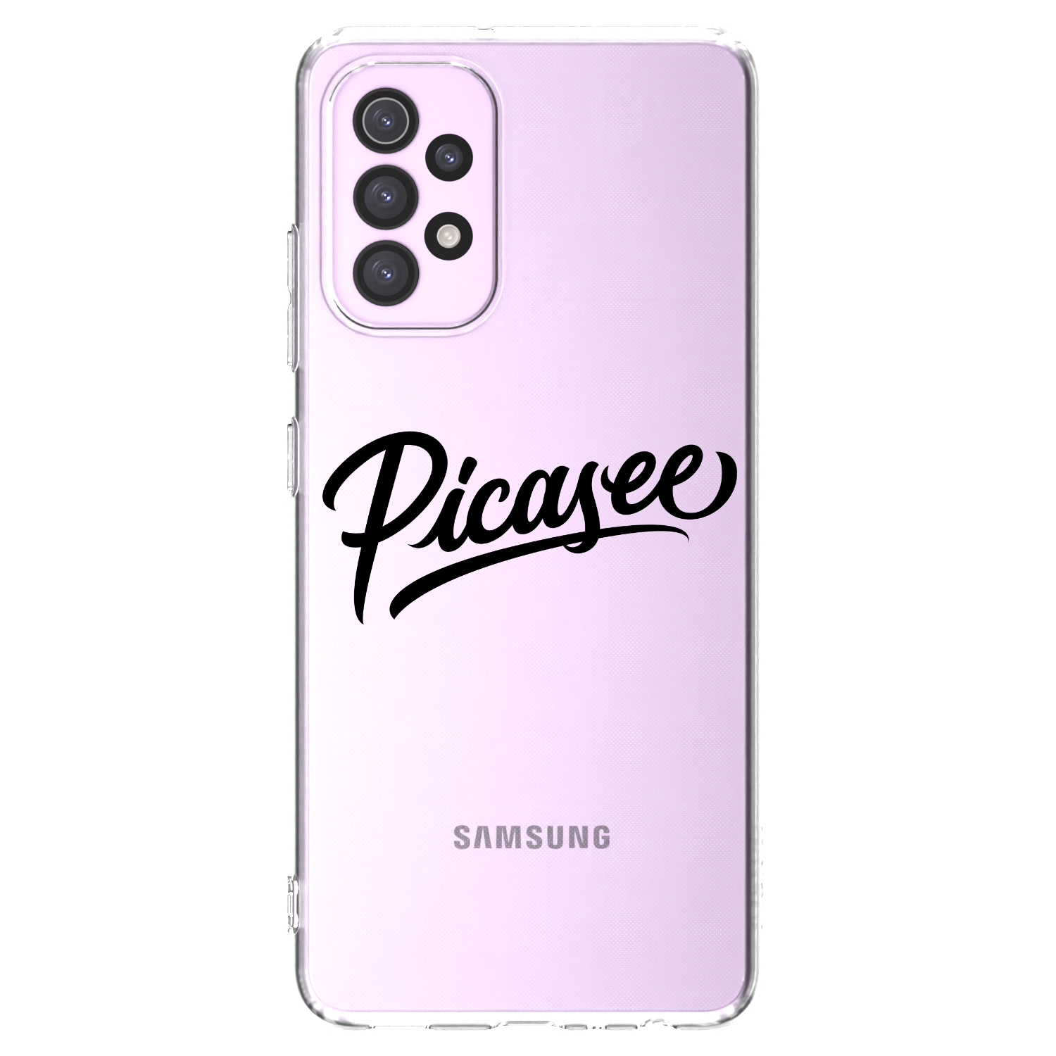 Picasee átlátszó szilikon tok az alábbi mobiltelefonokra Samsung Galaxy A32 5G A326B - Picasee - old logo - black