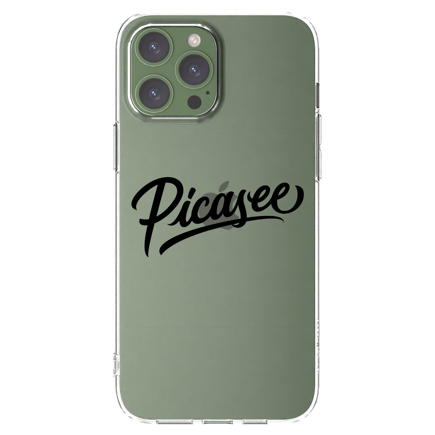 Picasee átlátszó szilikon tok az alábbi mobiltelefonokra Apple iPhone 13 Pro Max - Picasee - old logo - black