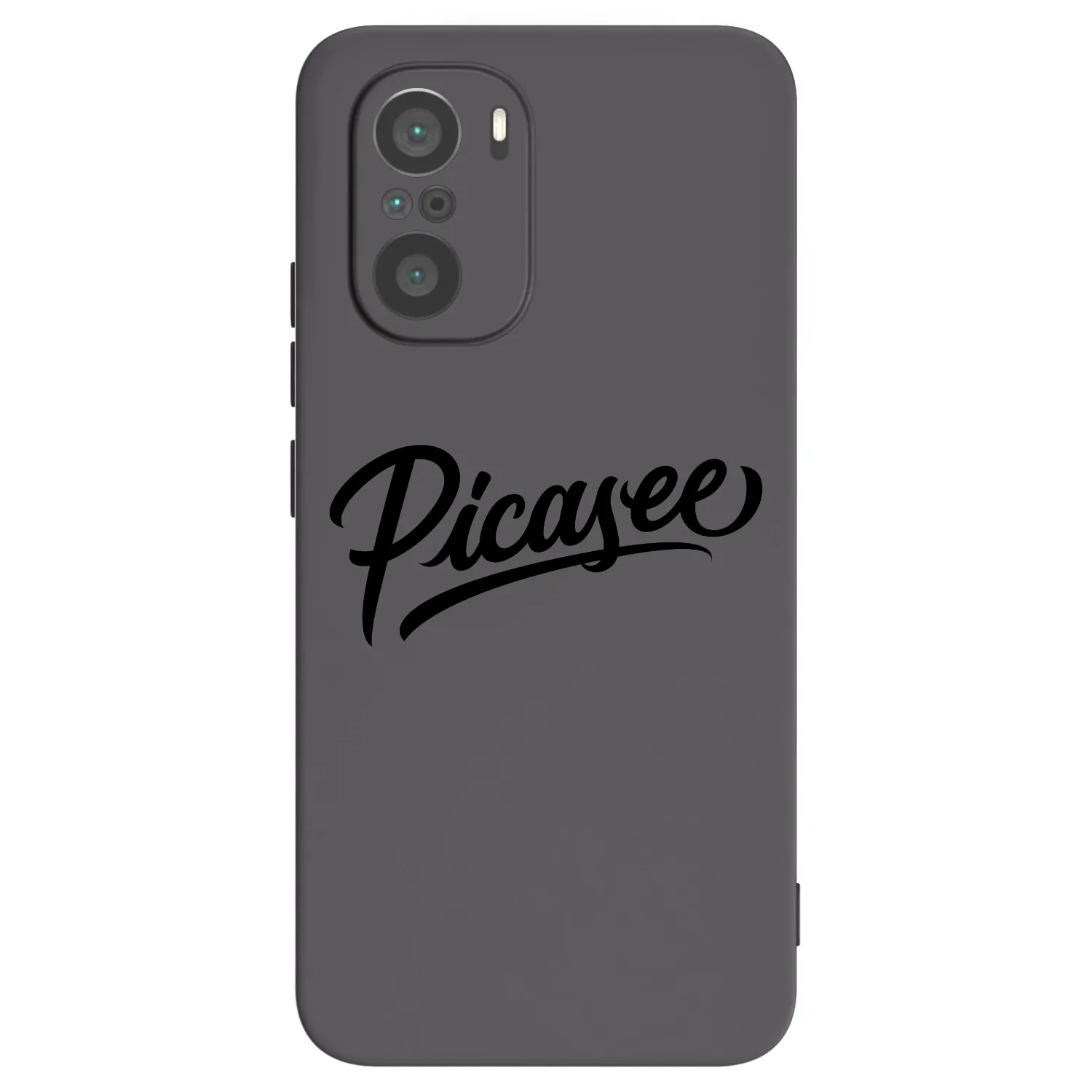 Picasee fekete szilikon tok az alábbi mobiltelefonokra Xiaomi Poco F3 - Picasee - old logo - black