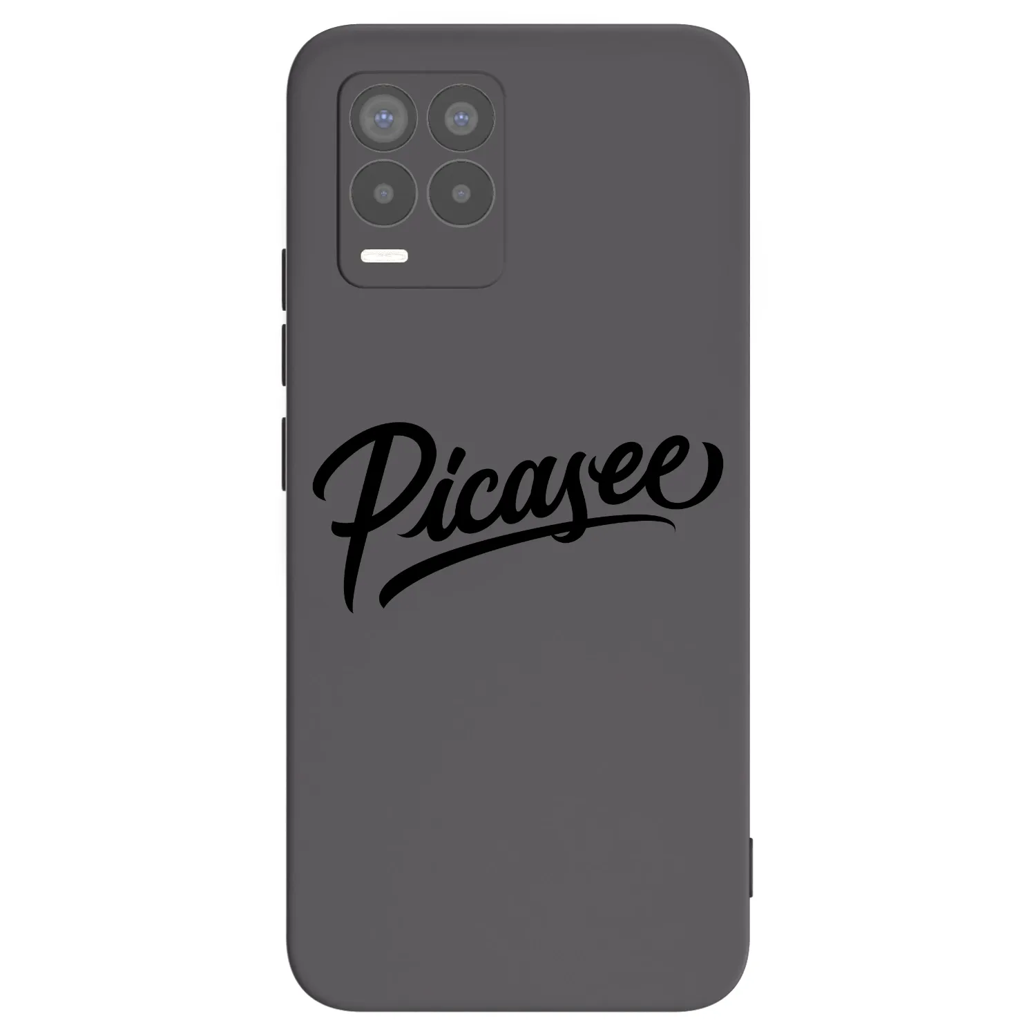 Picasee fekete szilikon tok az alábbi mobiltelefonokra Realme 8 Pro - Picasee - old logo - black