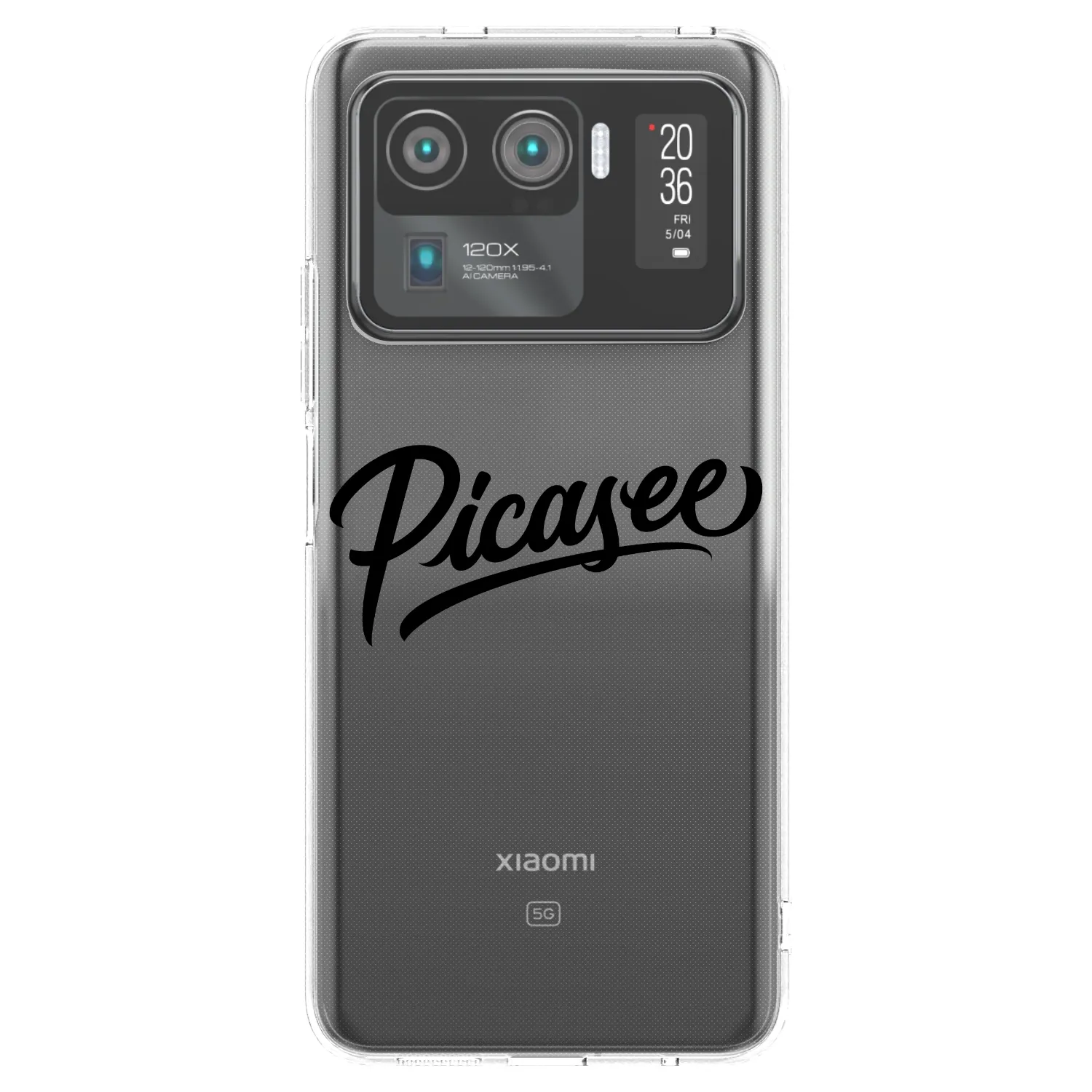 Picasee átlátszó szilikon tok az alábbi mobiltelefonokra Xiaomi Mi 11 Ultra - Picasee - old logo - black
