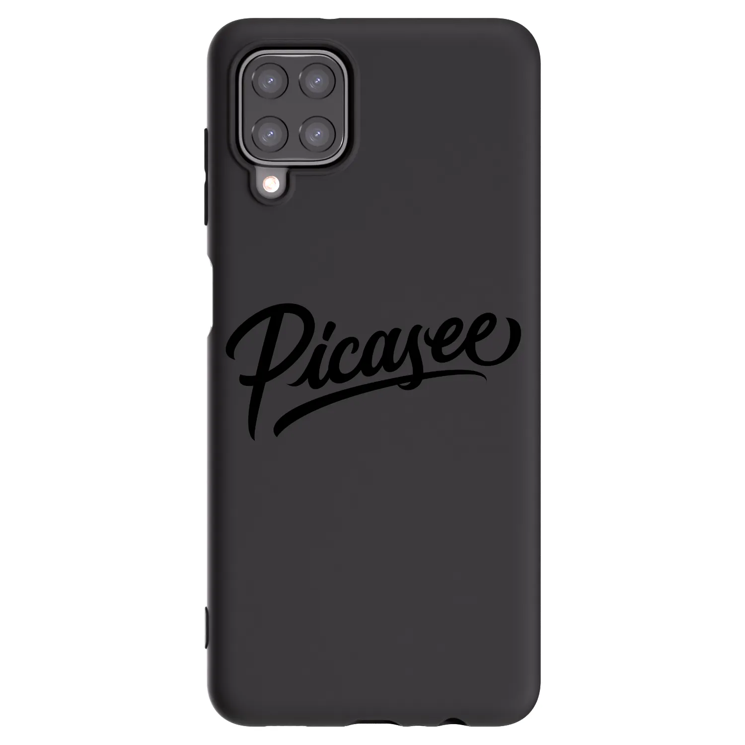 Picasee fekete szilikon tok az alábbi mobiltelefonokra Samsung Galaxy M12 M127F - Picasee - old logo - black