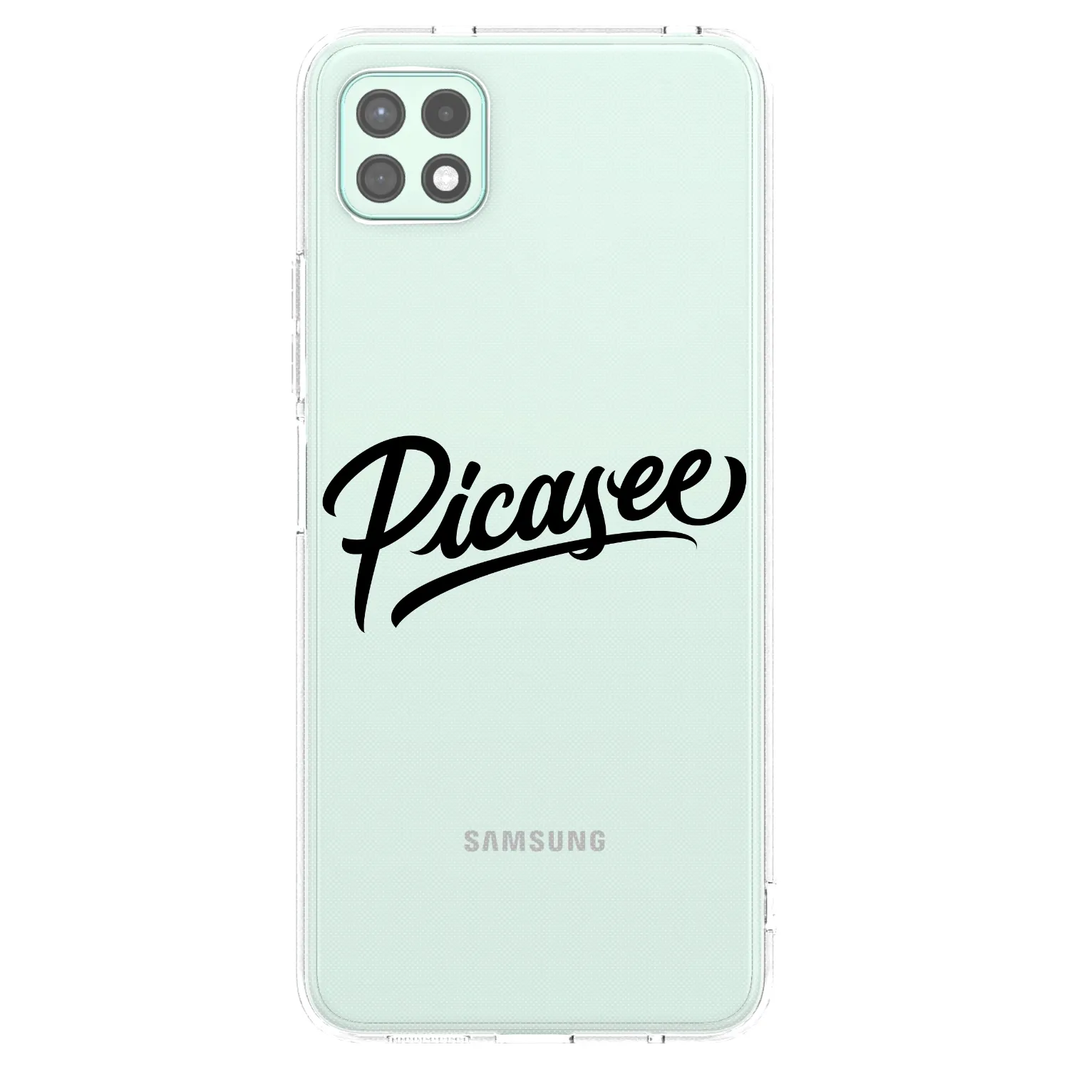 Picasee átlátszó szilikon tok az alábbi mobiltelefonokra Samsung Galaxy A22 A226B 5G - Picasee - old logo - black