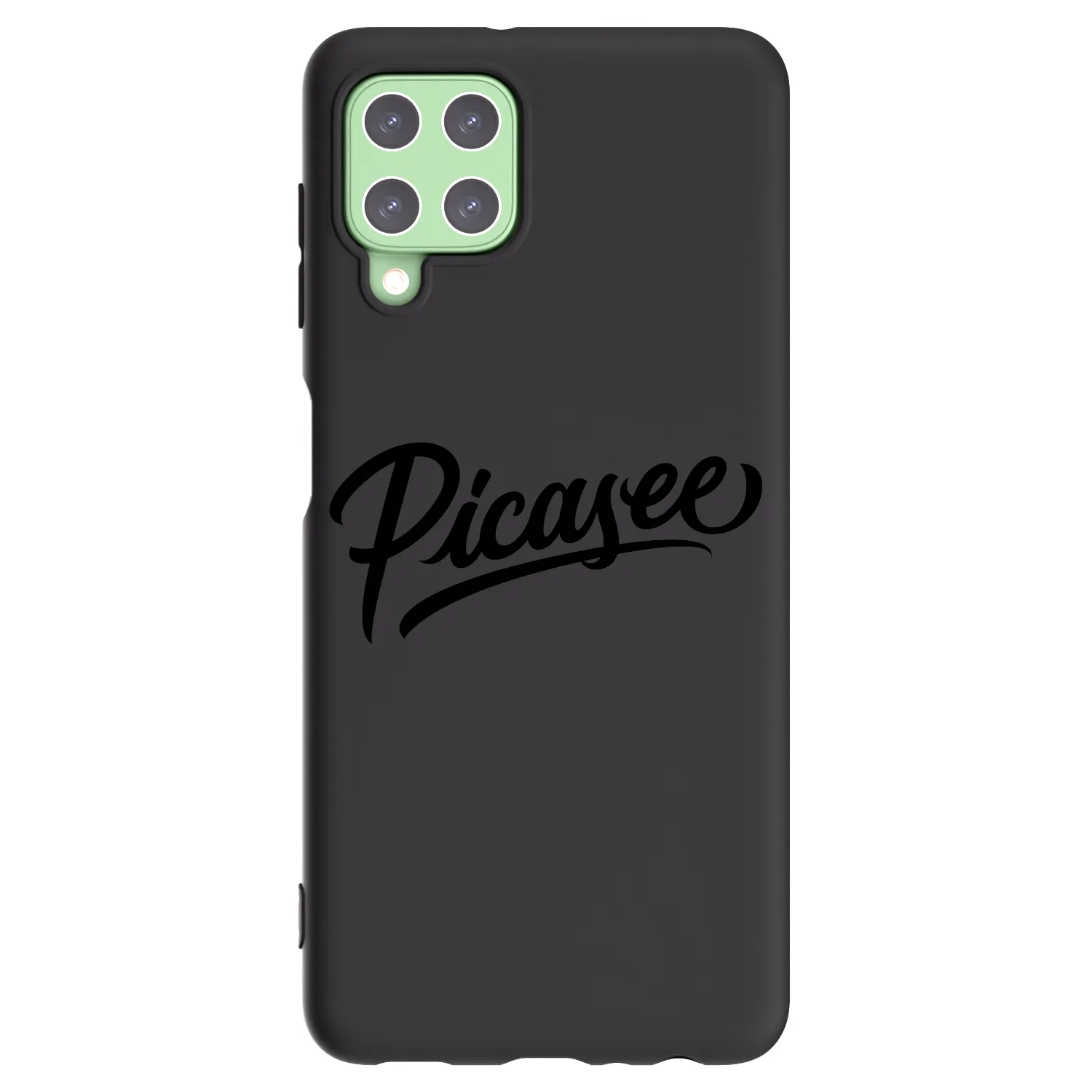 Picasee fekete szilikon tok az alábbi mobiltelefonokra Samsung Galaxy A22 A225F 4G - Picasee - old logo - black