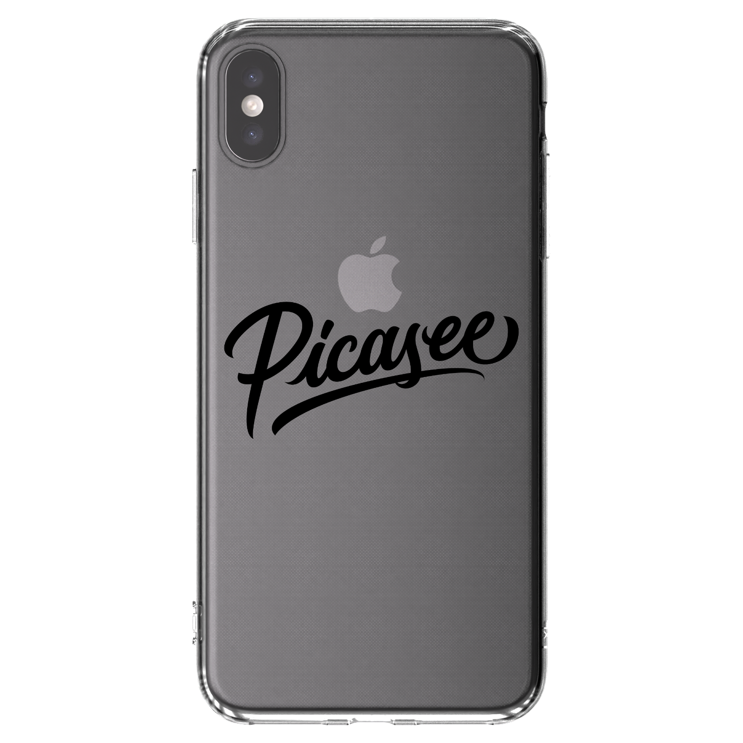 Picasee átlátszó szilikon tok az alábbi mobiltelefonokra Apple iPhone XS Max - Picasee - old logo - black