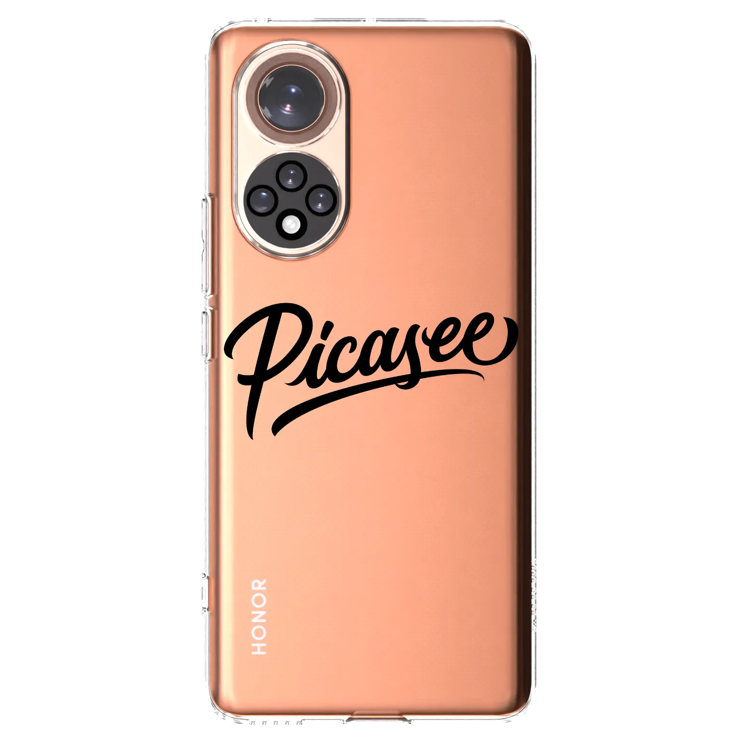Picasee átlátszó szilikon tok az alábbi mobiltelefonokra Huawei Nova 9 - Picasee - old logo - black