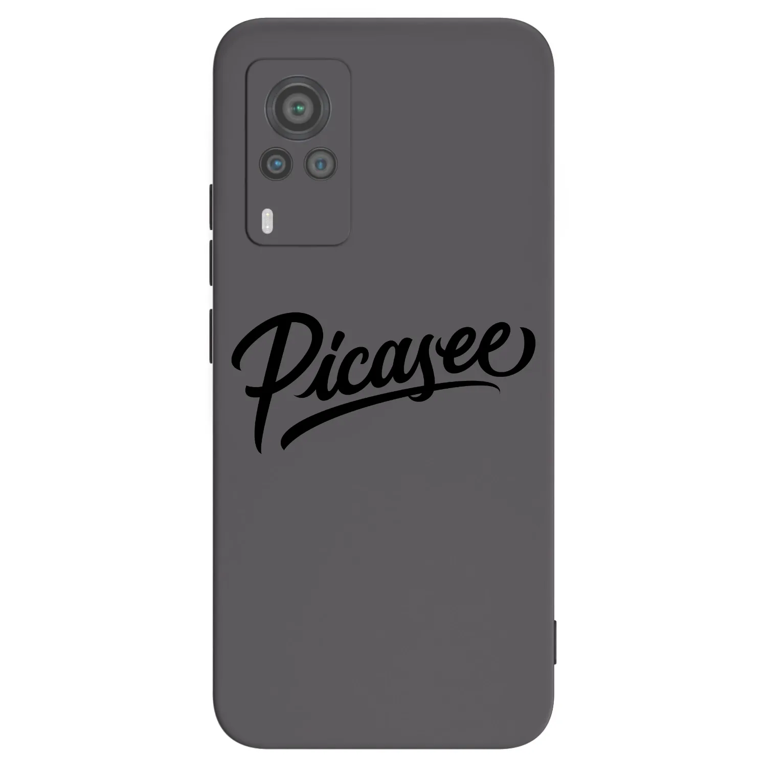 Picasee fekete szilikon tok az alábbi mobiltelefonokra Vivo X60 Pro 5G - Picasee - old logo - black