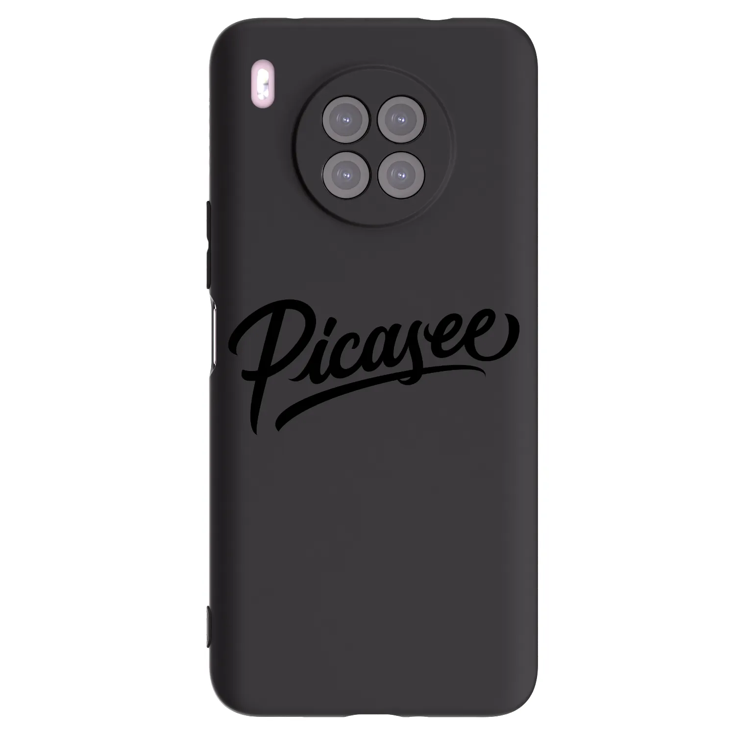 Picasee fekete szilikon tok az alábbi mobiltelefonokra Huawei Nova 8i - Picasee - old logo - black