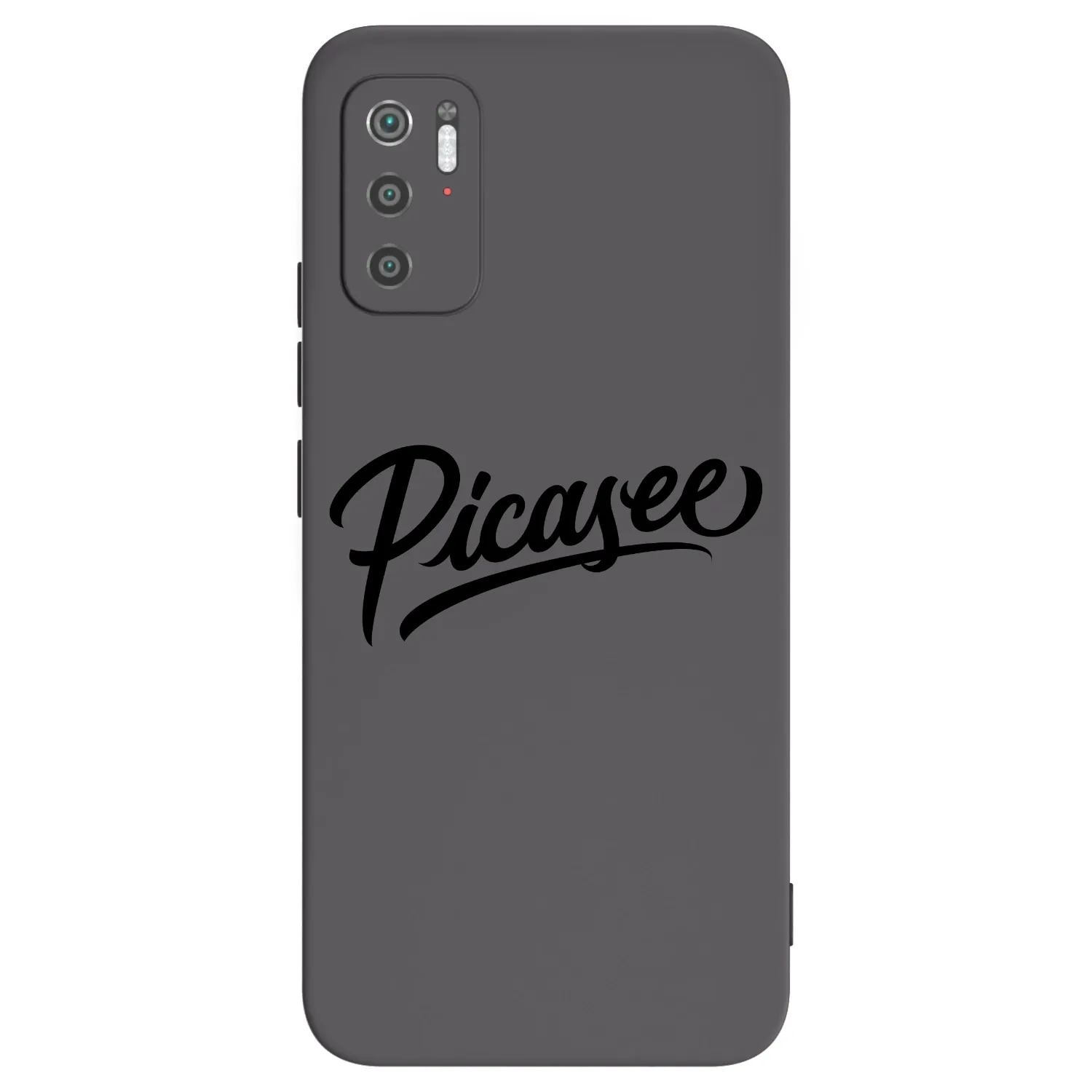 Picasee fekete szilikon tok az alábbi mobiltelefonokra Xiaomi Poco M3 Pro 5G - Picasee - old logo - black
