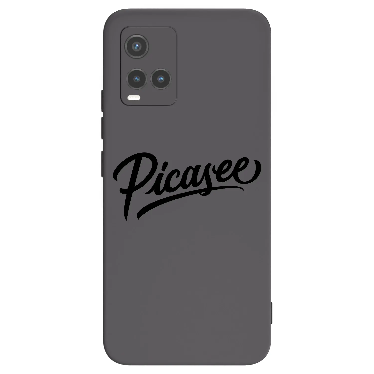 Picasee fekete szilikon tok az alábbi mobiltelefonokra Vivo Y33s - Picasee - old logo - black