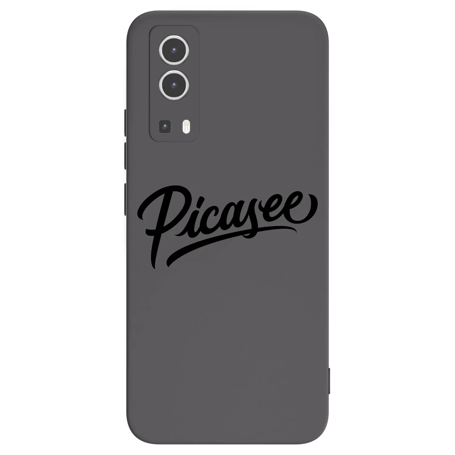 Picasee fekete szilikon tok az alábbi mobiltelefonokra Vivo Y72 5G - Picasee - old logo - black