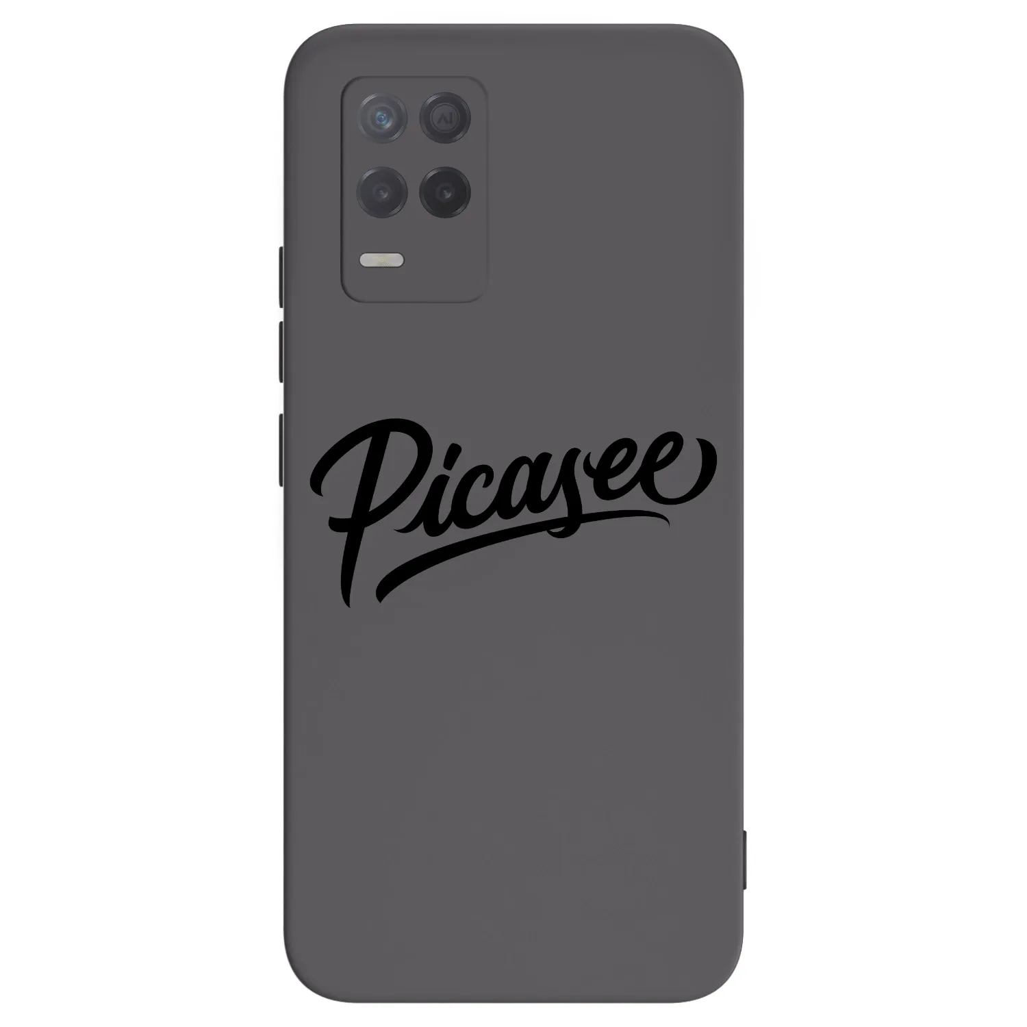 Picasee fekete szilikon tok az alábbi mobiltelefonokra Realme 8 5G - Picasee - old logo - black