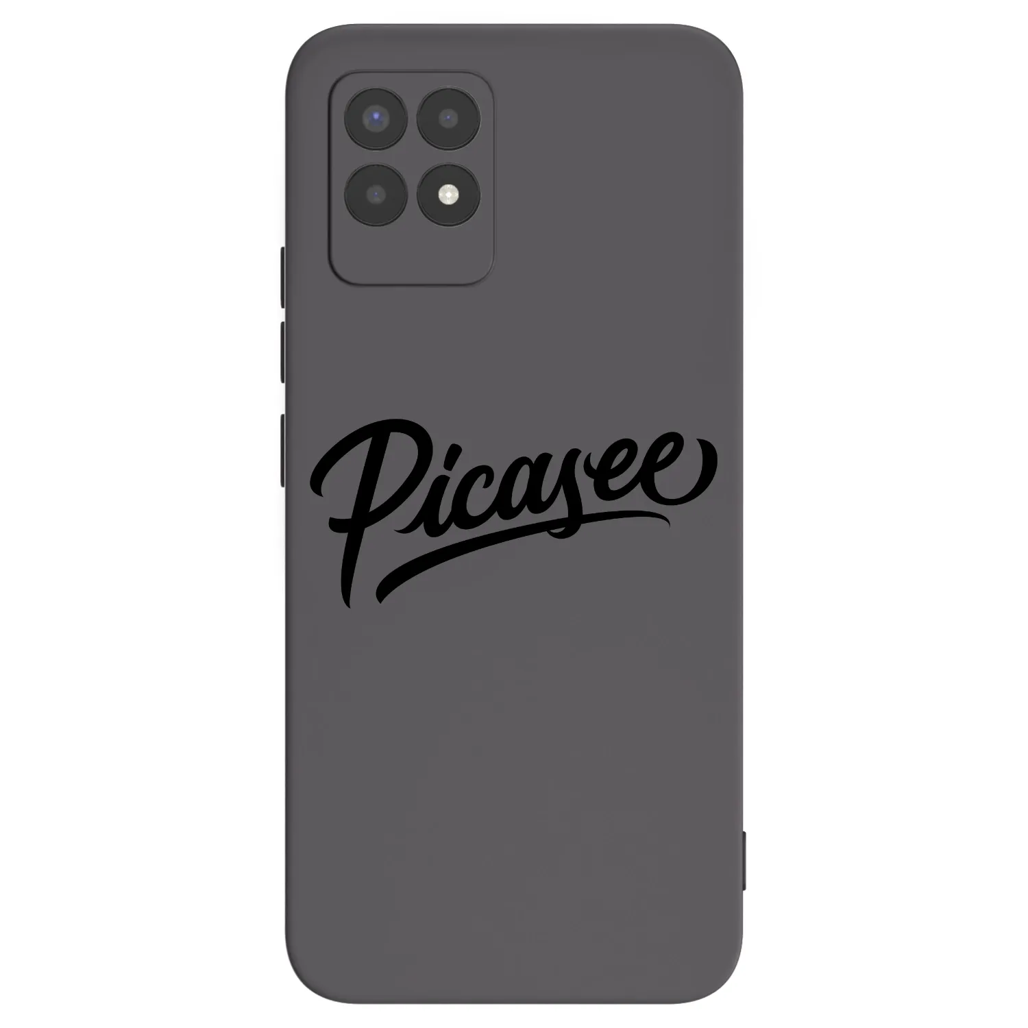 Picasee fekete szilikon tok az alábbi mobiltelefonokra Realme 8i - Picasee - old logo - black