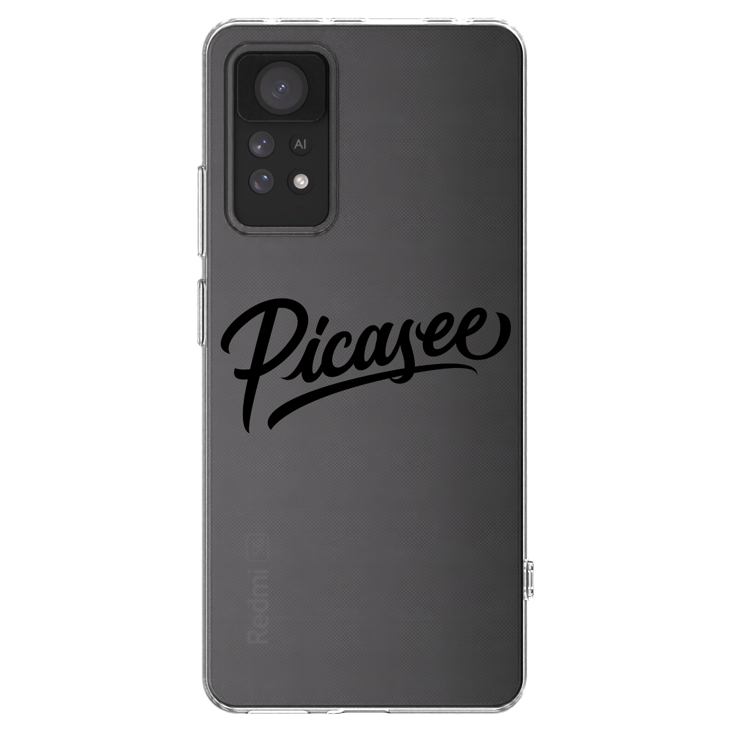 Picasee átlátszó szilikon tok az alábbi mobiltelefonokra Xiaomi Redmi Note 11 Pro 5G - Picasee - old logo - black