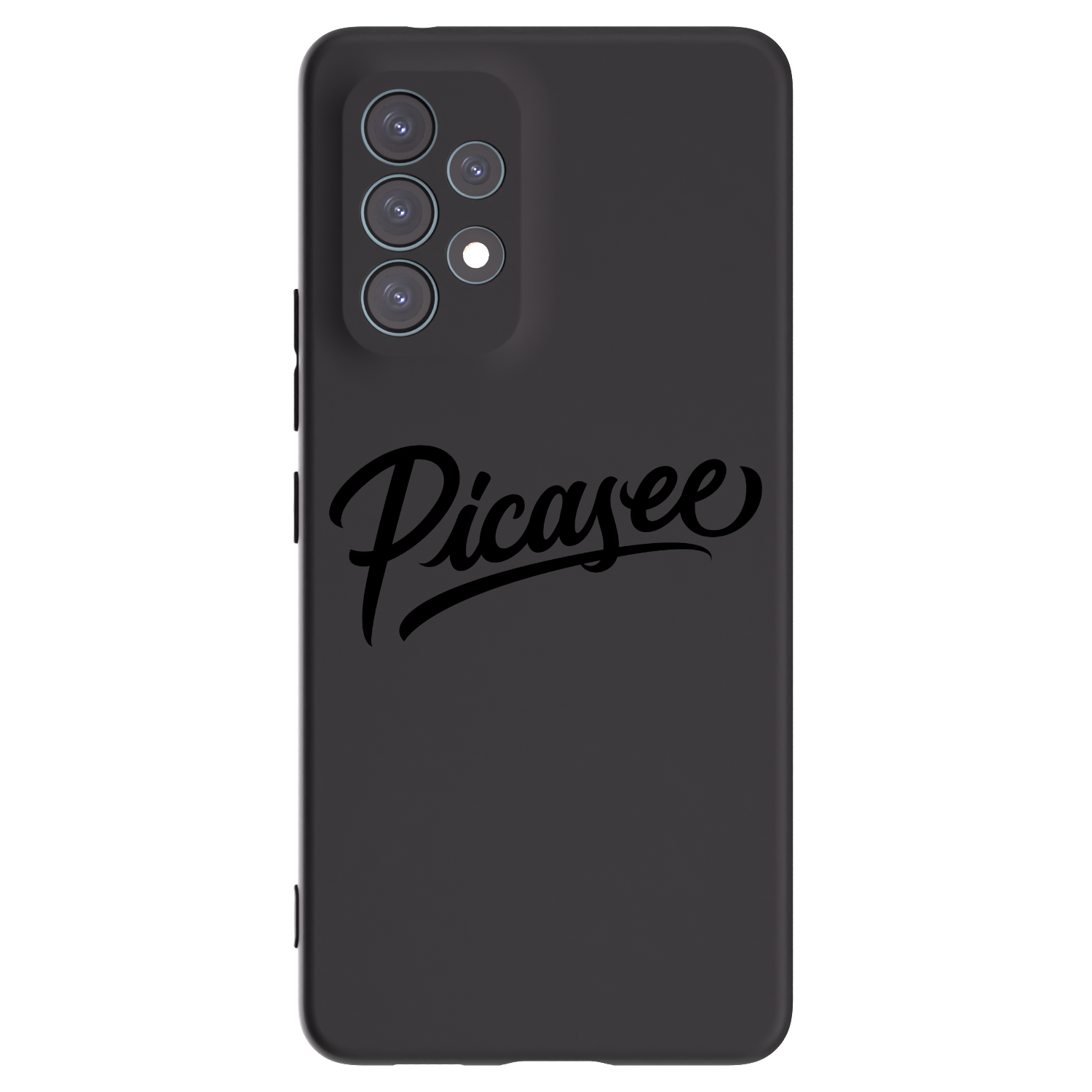 Picasee fekete szilikon tok az alábbi mobiltelefonokra Samsung Galaxy A53 5G A536 - Picasee - old logo - black