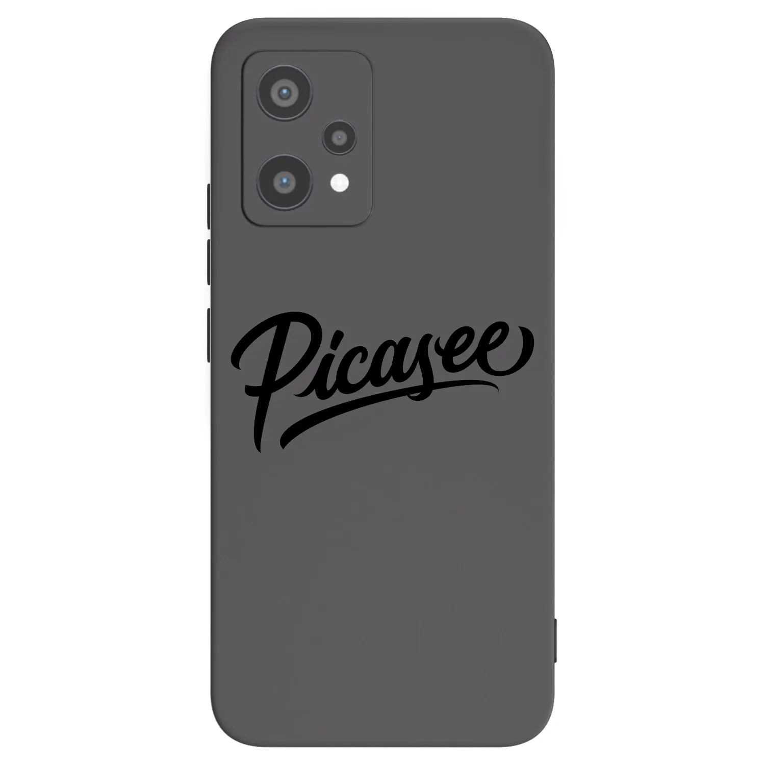 Picasee fekete szilikon tok az alábbi mobiltelefonokra Realme 9 Pro 5G - Picasee - old logo - black