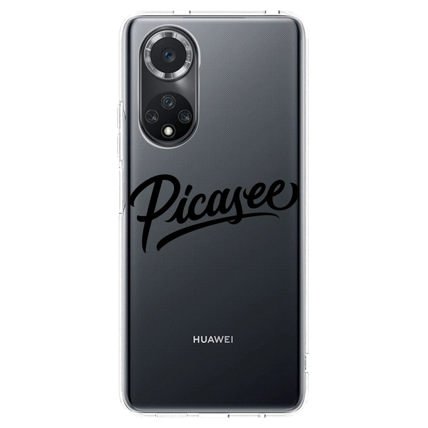 Picasee átlátszó szilikon tok az alábbi mobiltelefonokra Huawei Nova 9 SE - Picasee - old logo - black
