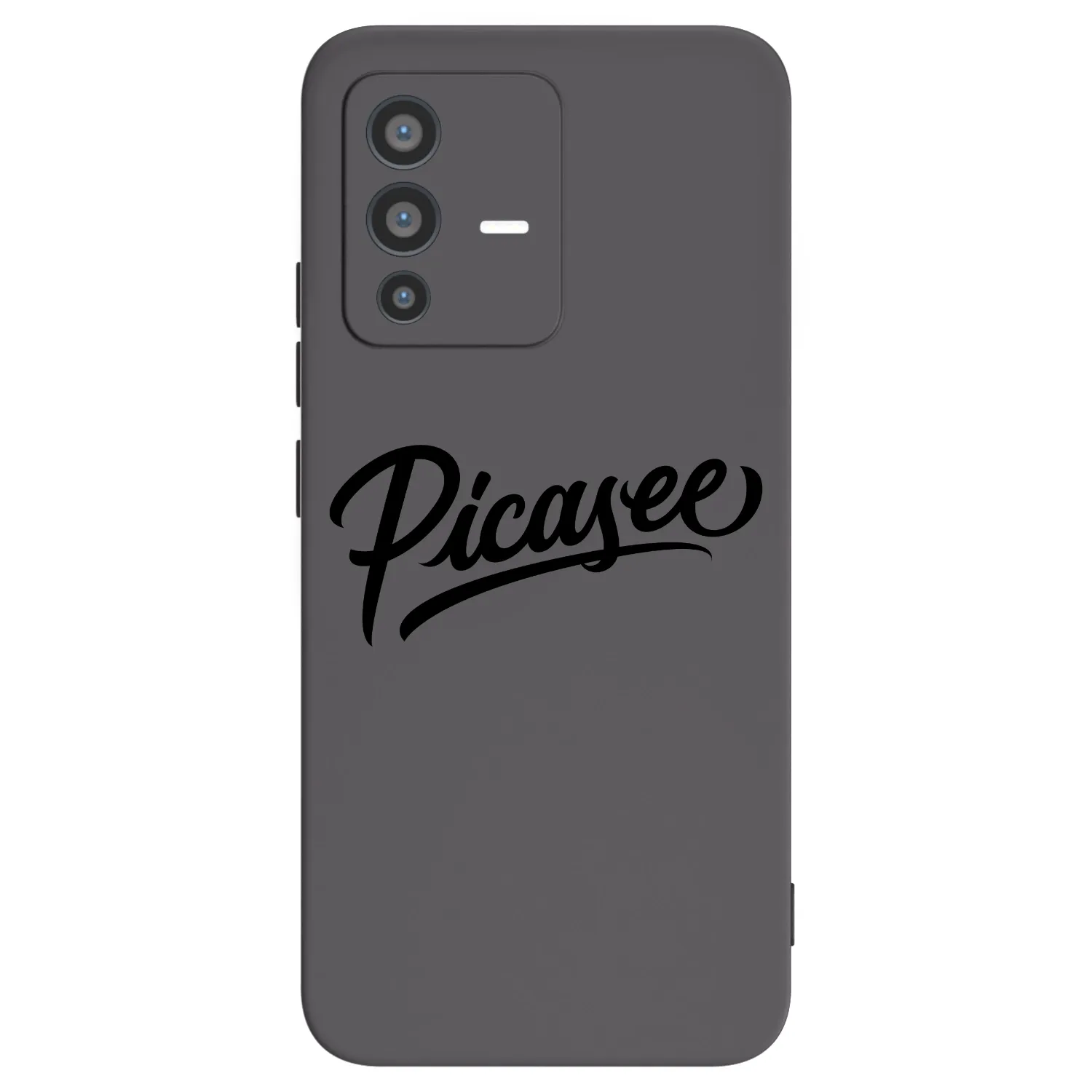 Picasee fekete szilikon tok az alábbi mobiltelefonokra Vivo V23 5G - Picasee - old logo - black