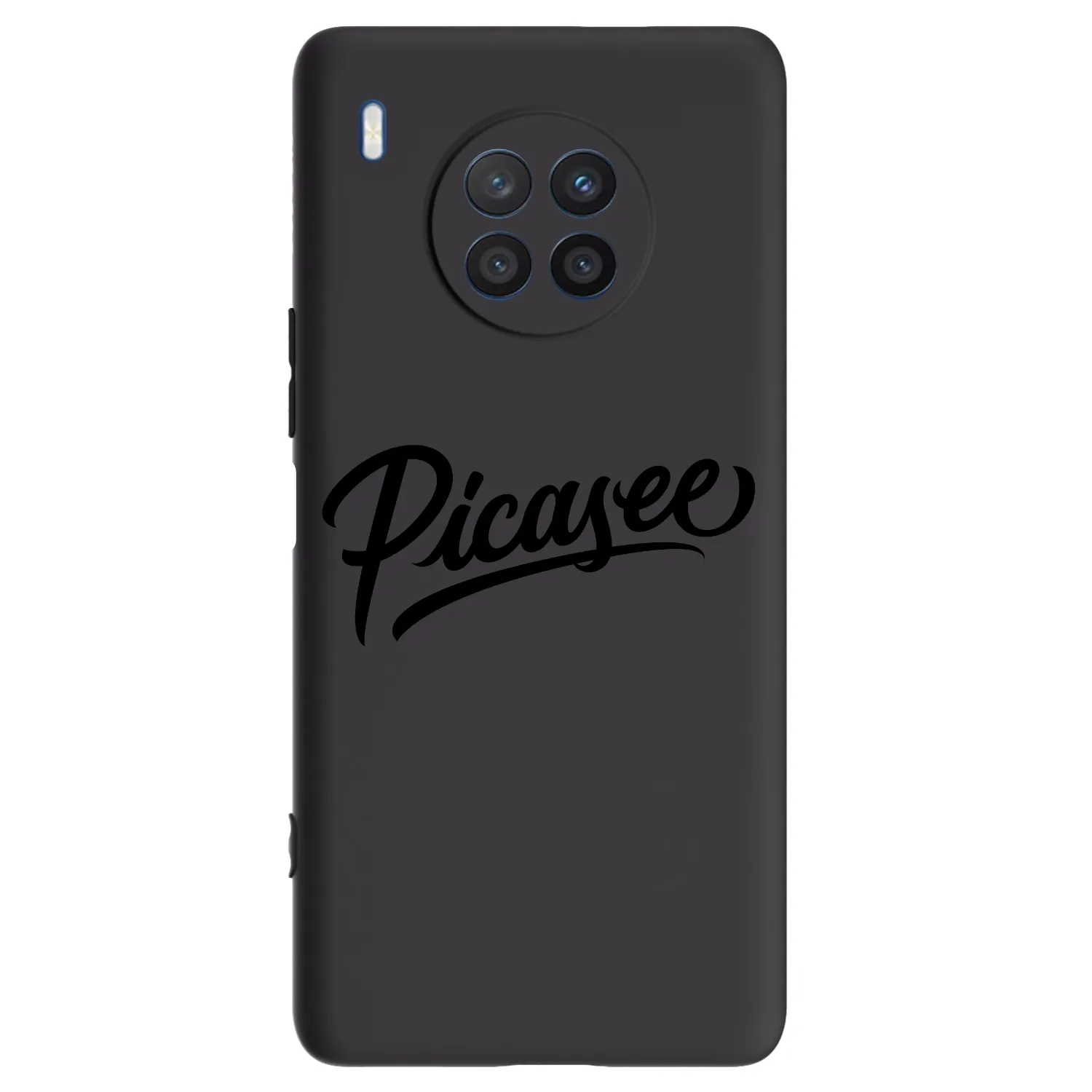 Picasee fekete szilikon tok az alábbi mobiltelefonokra Honor 50 Lite - Picasee - old logo - black