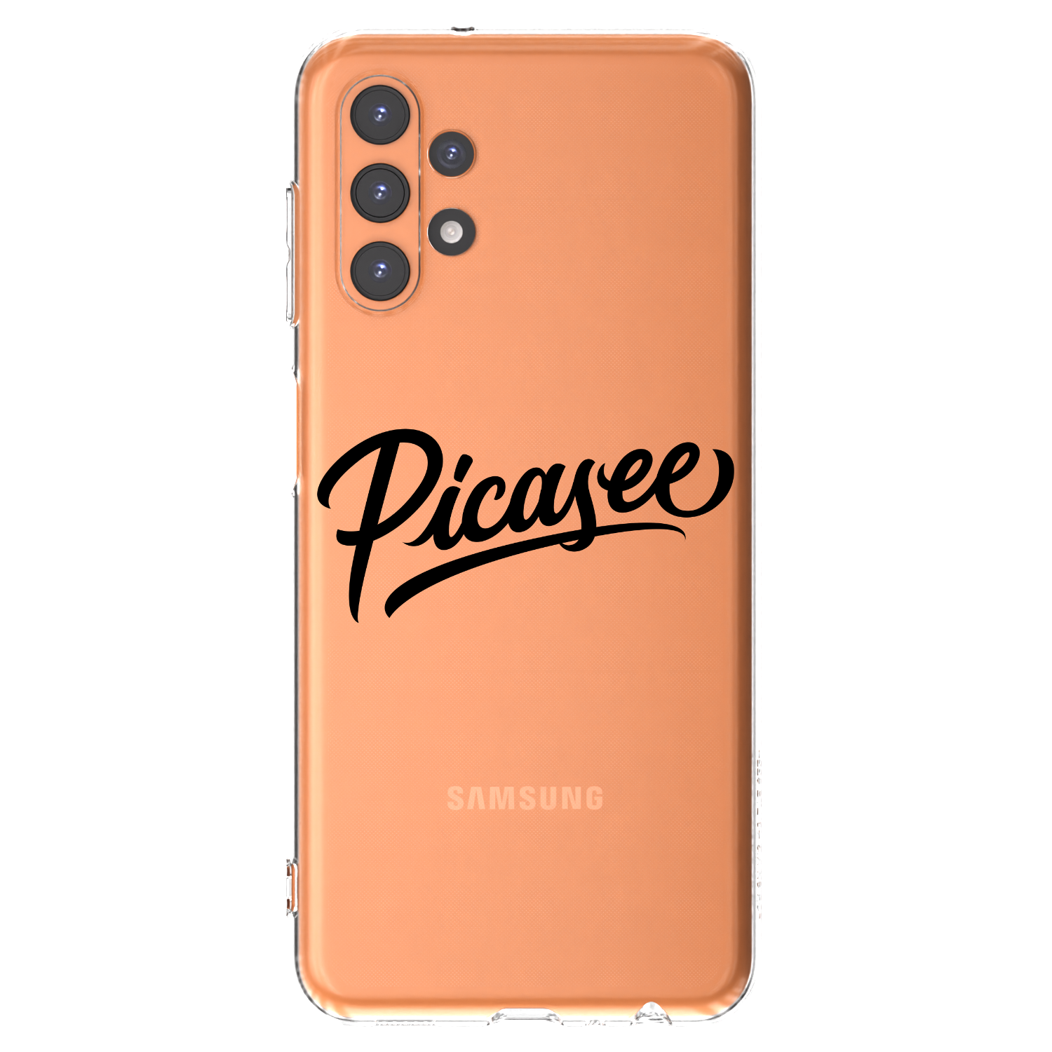 Picasee átlátszó szilikon tok az alábbi mobiltelefonokra Samsung Galaxy A13 4G A135 - Picasee - old logo - black